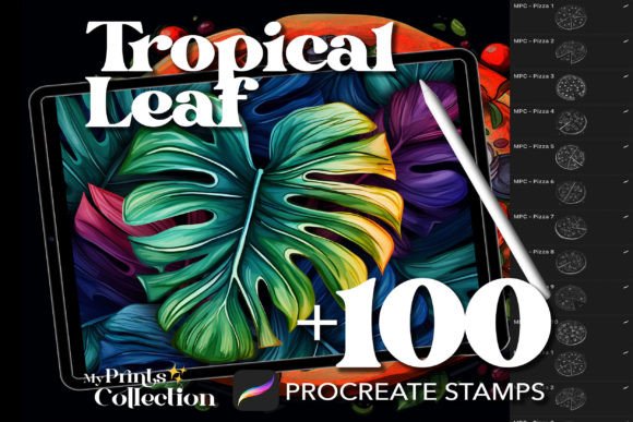 100 Procreate Tropical Leaf Stamps Guide