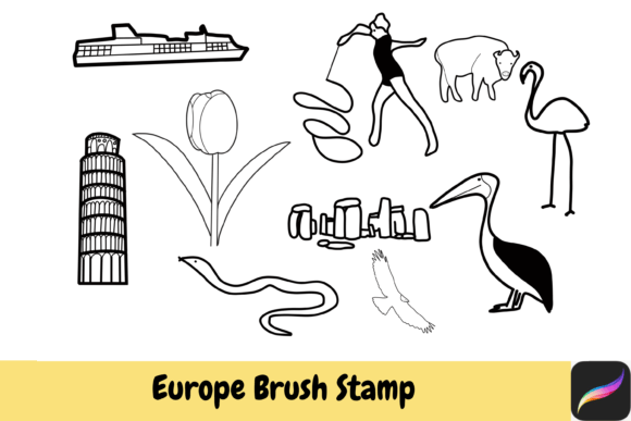 Bring Europe to Your Canvas: A Guide to Using Hand-Drawn Brush Stamps in Procreate