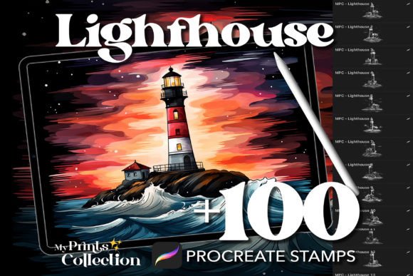 Evaluating 100 Procreate Lighthouse Stamps for Coastal Digital Art