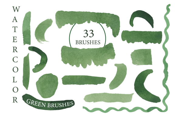 Evaluating the Practical Value of Watercolor Green Brush Strokes for Modern Design