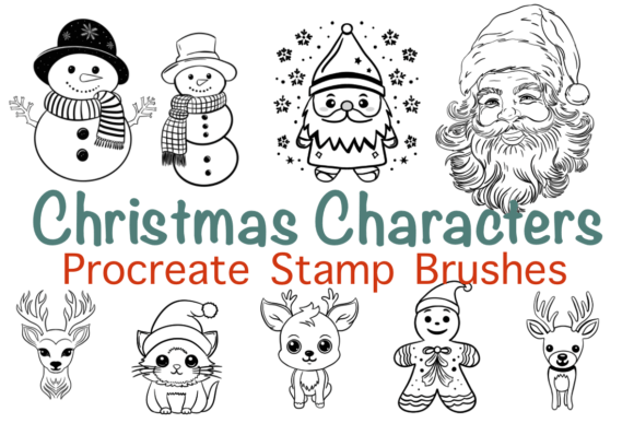 Exploring the Christmas Characters Procreate Brush Set for Digital Holiday Design