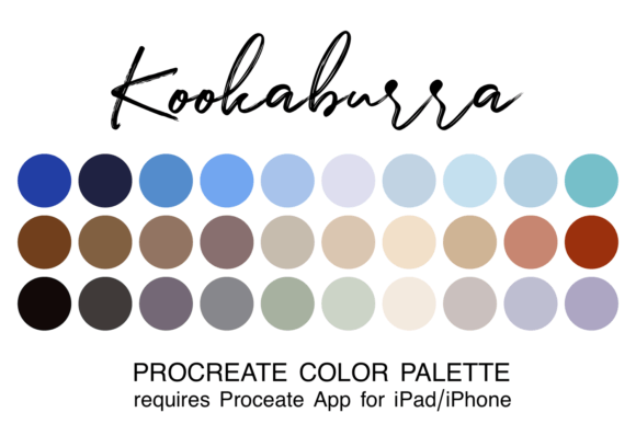 Kookaburra Procreate Color Palette Guide