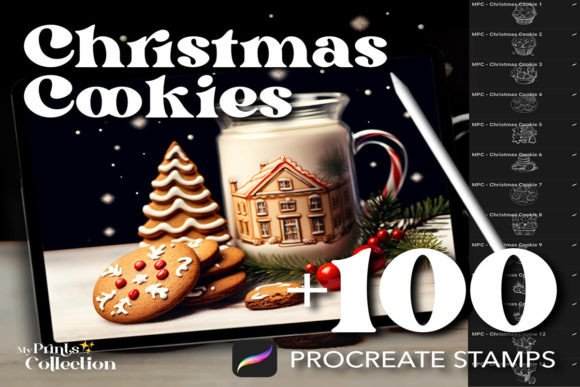 Maximizing Your Holiday Designs with 100 Procreate Christmas Cookies Stamps