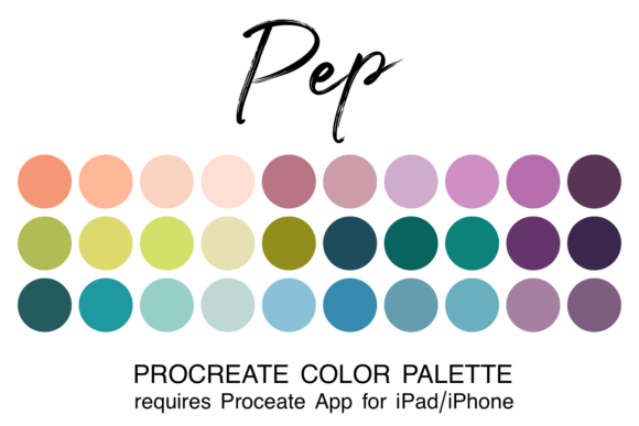 Pep Procreate Color Palette Guide