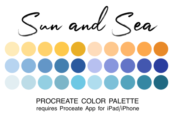 Strategic Color Management: Leveraging the Sun and Sea Procreate Color Palette for Consistent Digital Art