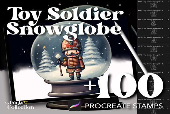 Strategic Visual Assets: Leveraging 100 Procreate Toy Soldier Snowglobe Stamps for Digital Branding