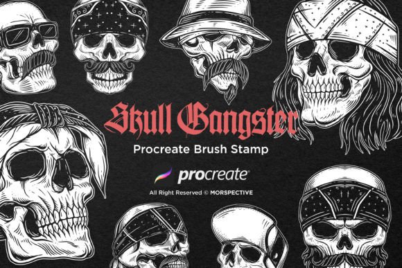 Unleashing Edgy Aesthetics: The 15 Skull Head Gangster Mafia Tattoo Collection for Modern Digital Creators