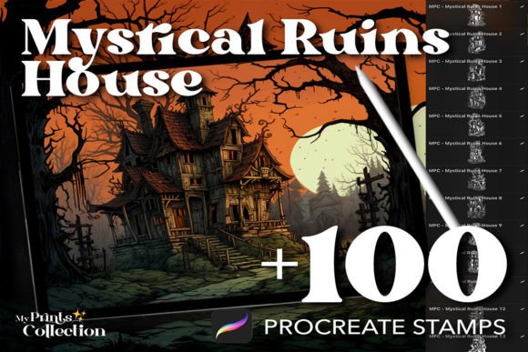 Unlocking Ancient Wonders: A Guide to 100 Mystical Ruins House Procreate Stamps