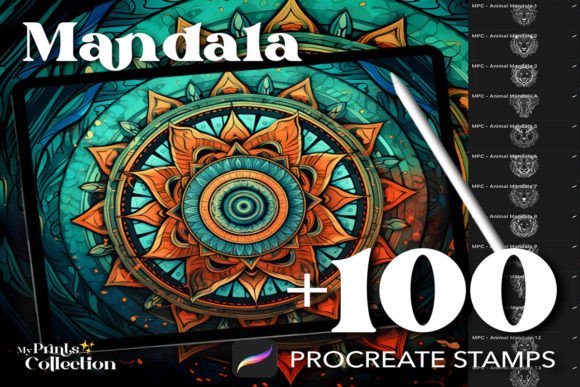 Unlocking Creative Flow with 100 Mandala Stamps for Procreate