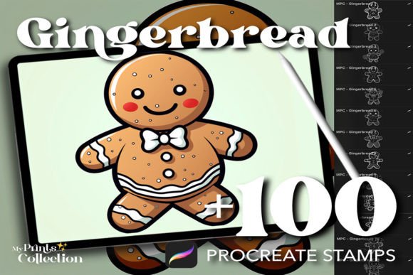 Unlocking Holiday Creativity with 100 Procreate Gingerbread Man Stamps