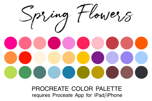 Unlocking the Joy of Spring: A Guide to the Spring Flowers Procreate Color Palette